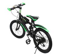 TouTToNG 20" Mountain Bike Bicicletta in acciaio al carbonio MTB fino a 85kg/187.39 lbs con porta tazza d'acqua (verde)