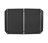 TouTToNG DJ-Booth, copertura pieghevole, supporto per DJ Booth, portatile, per la facciata degli eventi, videoproiettore con telaio in acciaio pieghevole, 4 pannelli, 28 x 47 in singolo pannello