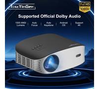 Touyinger ET32 1500ANSI Proiettore Full HD 4K 5G WIFI Home theater Lettore video multimediale Proiettore intelligente ET32