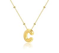 TOVABA Collana Lettera Dorata Per Donna, Catena Regolabile Con Pendente Iniziale Lucido, Bijoux Eleganti Ipoallergenici Senza Nichel, Accessori Fashion Per Ogni Occasione