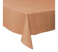 Tovaglia 140x180 cm antimacchia effetto lino, 8 posti tavola, arancione, Solid Sibilla