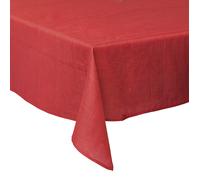 Tovaglia 140x180 cm antimacchia, effetto lino, 8 posti tavola, rosso, Solid Sibilla