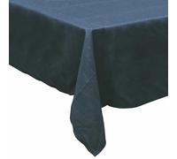 Tovaglia 140x240 cm antimacchia, effetto lino, 10 posti tavola, blu navy, Solid Sibilla