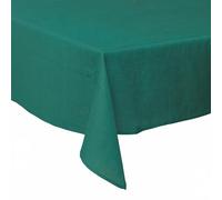 Tovaglia 140x300 cm antimacchia effetto lino, 12 posti tavola, ottanio, Solid Sibilla