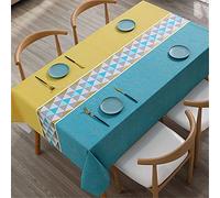 Tovaglia A Quadretti Antiscottatura Impermeabile E Antiolio in PVC Rettangolare Casa Hotel Ristorante Tovaglia da caffè Runner Tovaglia Quadrata 100x160cm
