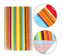 Tovaglia a righe messicana da 3 pezzi: tovaglie di plastica riutilizzabili per