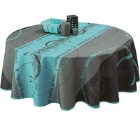 Tovaglia Antimacchia Astrid Turchese - Rotonda 160 cm