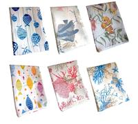 Tovaglia antimacchia disegno marino tavola estiva mare cm 140x180 per 6 posti el