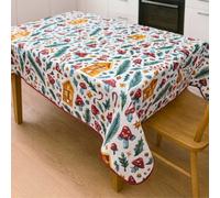 Tovaglia antimacchia Natalizia tavolo rettangolare rotonda quadrata No Stiro