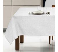 Tovaglia antimacchia rettangolare no stiro 140 x 180 tavolo 6 posti BIANCO