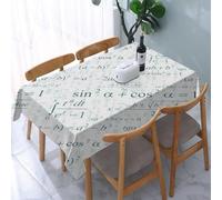 Tovaglia Antimacchia Rettangolare,Sala Matematica Varie Formule Matematiche Compl,Tovaglie Impermeabile Lavabile Poliestere,Copritavolo per Cucina,Feste,Matrimoni,Soggiorno,Picnic e Giardini 137x183cm