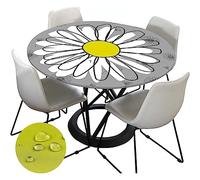 Tovaglia Antimacchia Rotondo 100 cm, Chickwin Tovaglia Rotondo in Poliestere con Bordo Elastico Lavabile Tovaglie da Tavola Impermeabile Tovaglia per Salotto Pranzo Giardino