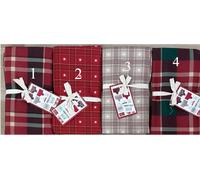 Tovaglia Antimacchia Scozzese Tartan Natale Natalizia No stiro Vari colori