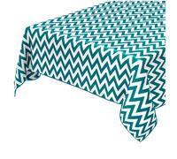 Tovaglia Antimacchia Zig Zag Bordata Cotone Plastificato Casa Cucina Moderna