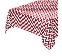 Tovaglia Antimacchia Zig Zag Bordata Cotone Plastificato Casa Cucina Moderna