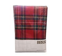 Tovaglia Arredo BOSSI DIS.0704 COL.335 Tartan 12 Posti Misura 170 x 270 100% Puro Cotone Pettinato Tinto In Filo