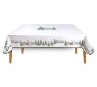 Tovaglia Bianco Foresta Bosco Invernale 145x250cm 100% Cotone EASY LIFE
