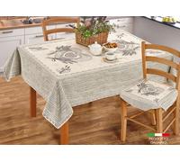 Tovaglia Centro Tavola Runner In Ciniglia Floreale Modello Lavanda Made Italy