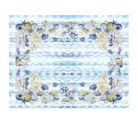 Tovaglia Centro Tavola Stampa Digitale 100% Cotone Mare Blu SV