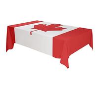 Tovaglia Con Bandiera Canadese,Tovaglia Rettangolare In Acero Canadese, Celebrazione Della Processione Del Festival Della Festa Della Bandiera Del 1° Luglio Del Canada,Decorazione Della Festa Canadese