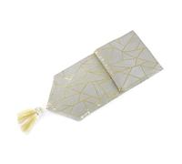 Tovaglia con nappe di lusso per letto, decorazione per la casa, caffè, mobile televisivo, panno decorativo in pelle scamosciata di lusso, 30 x 210 cm, decorazione da tavolo (007)