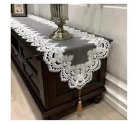 Tovaglia con nappine Runner da tavolo in pizzo, tovaglia ricamata for TV, con ciondolo, nappa, bandiera for cassettiera, panno antipolvere, decorazione for la casa(Color 3,M 40x140cm)