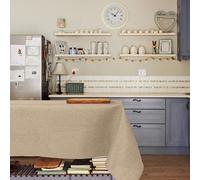 Tovaglia Copritavolo Antimacchia Idrorepellente, Tessuto Effetto Tinto in Filo