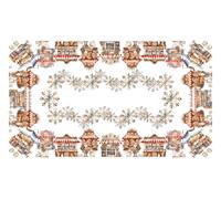 Tovaglia Copritavolo Cucina 100% Cotone Digitale Disegno Villaggio GI