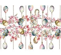 Tovaglia Copritavolo Cucina 100% Cotone Digitale Pasqua Disegno Blossom GI