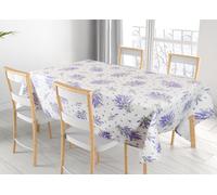 Tovaglia Copritavolo Cucina Pranzo Puro Cotone Modello Fiori Lavanda Lilla RP