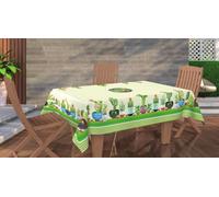 Tovaglia Copritavolo Stampa Digitale Cactus 100% Robusto Cotone Effetto Panama