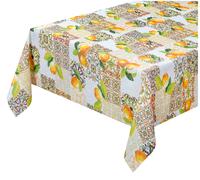 emmevi Tovaglia Cucina Antimacchia Tessuto Resinato Proteggi Copri Tavolo Moderno MOD.Suerte (A) 140x120