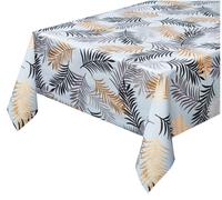 Tovaglia Cucina Antimacchia Palme Moderne Metallizzate Copritavolo Tropicale