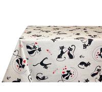 Tovaglia Cucina Pranzo Tessuto Miros Fantasia Cat Nero RP