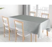 BIANCHERIAWEB Tovaglia Cucina Soggiorno in Cotone con Orlo A Giorno in Tinta Unita Ajour 140x300cm Grigio Melange