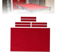 Tovaglia da Biliardo, Panno da Biliardo, Cuscino in Feltro da Tavolo Ad Alte Prestazioni da 7 Piedi / 8 Piedi / 9 Piedi con Avvolgimento Laterale da 6 Pezzi, Scegli tra Blu/Rosso/G, Red, 7ft
