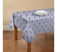 Tovaglia da cucina con stampa digitale, 100% Made in Italy, Tovaglia antiscivolo per sala da pranzo, lavabile e antimacchia, Modello Maiolica - Roslavl, cm 240x140