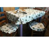 Tovaglia da cucina copritavolo cotone shabby olive 4 6 8 12 persone o rotonda