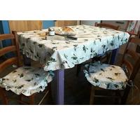 Tovaglia da cucina copritavolo cotone shabby olive 4 6 8 12 persone o rotonda