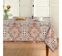 Tovaglia Da Tavola Vintage Country Rustic Farmhouse Magical Fall Tovaglia Antimacchia Moderna Interno Impermeabile Tablecloth, Per Giardino, Natale, Picnic, 137x183cm