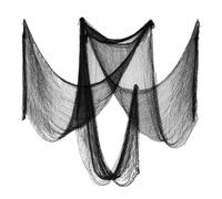 Tovaglia da Tavolo in Garza Nera for Halloween, Decorazione Horror, Bandiera da Tavolo, Maglia Nera, Bar, casa Fantasma, Camera, Decorazione terrore, Garza da Appendere all'Esterno