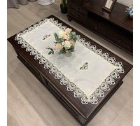 Tovaglia da tè rettangolare delicata motivo intagliato cavo design squisito