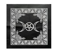 Tovaglia Dei Tarocchi - Tappetino Per Altare Quadrato Da 19,29 Pollici | Diffusione Di Carte Mistiche - Gioco Da Tavolo Spirituale - Materiale In Tessuto Non Tessuto Da 35 G. Questo TessuťoSquisito È