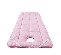 Tovaglia di lusso con poggiatesta quadrato, design traspirante, per saloni di bellezza e studi di tatuaggi, rosa chiaro, 60 x 185 cm, perfetta per trattamenti spa e benessere
