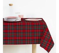 Tovaglia di natale tartan scozzese made in Italy tessuto lurex senza Tovaglioli