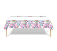 Tovaglia di Unicorno,Tovaglie Festa Unicorno 108 X 180 cm Copritavola in Plastica in Tema Unicorno per Feste di Compleanni per Bambini, Scuola, Feste, Festival Vari