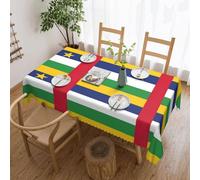Tovaglia elegante con stampa bandiera dell'Africa centrale, elegante tessuto decorativo per la casa, per tavoli da pranzo, matrimoni ed eventi