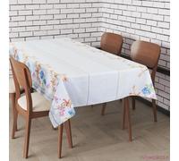 Tovaglia fantasia fiorata grigio Preziosa rasatello Thango