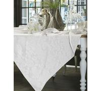 Tovaglia FIANDRA jacquard fiorato stile classico classica bianco cucina varie mi