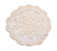 Tovaglia floreale in cotone per affascinanti decorazioni vintage in case e luoghi di ospitalità (beige)